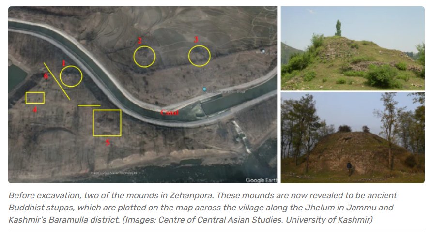 Buddhist stupas at Zehanpora